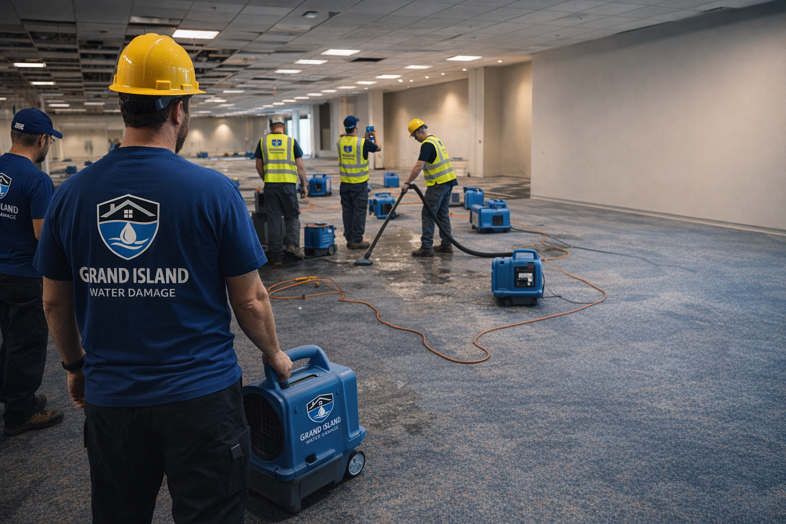 Structural drying equipment for Grand Island water damage cleanup